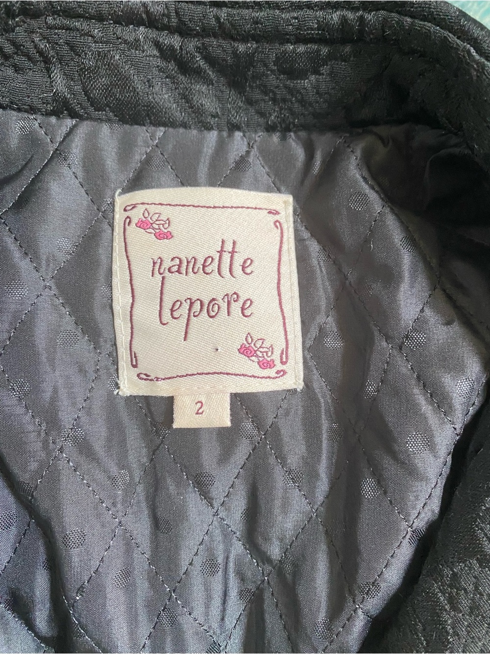 {Nanette Lepore} Jacquard and Velvet Coat - Picture 6 of 8